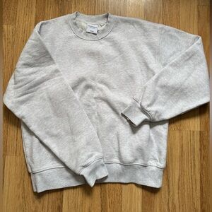 Aritzia Sweatfleece perfect fit crewneck, size small